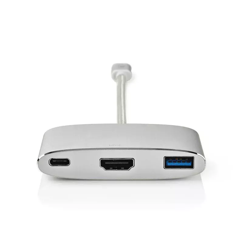 Dock para portátil Nedis CCTB64765AL02 prateado 5 Gbit/s