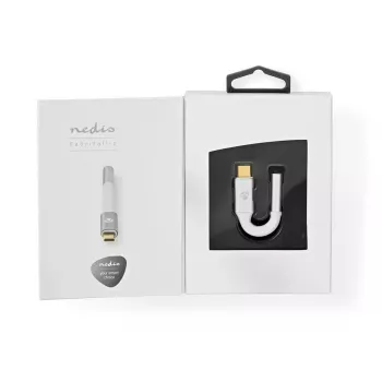 Cabo de áudio Nedis CCTB65950AL008 3,5 mm fêmea para USB macho 0,08 m alumínio