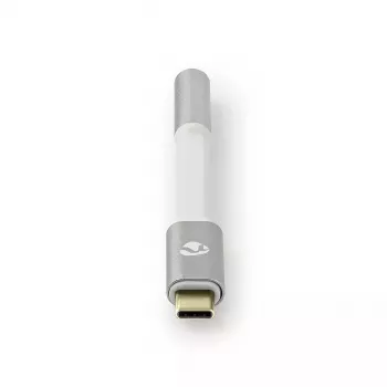 Cabo de áudio Nedis CCTB65950AL008 3,5 mm fêmea para USB macho 0,08 m alumínio