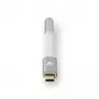 Cabo de áudio Nedis CCTB65950AL008 3,5 mm fêmea para USB macho 0,08 m alumínio