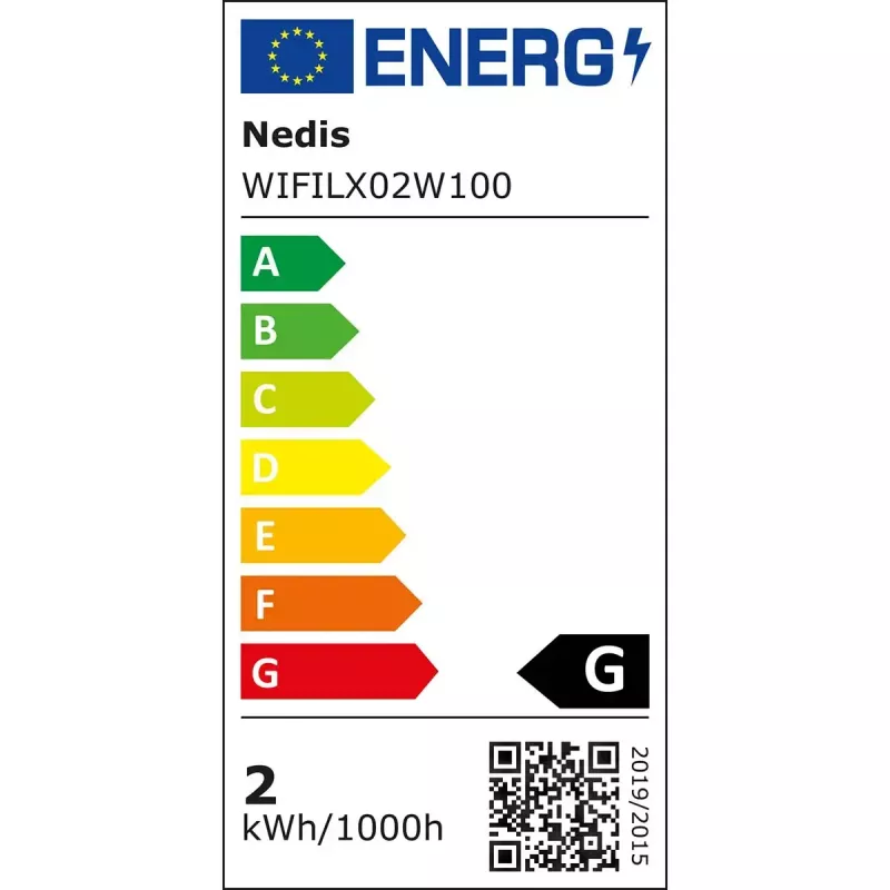 Nedis WIFILX02W100 SmartLife fio de luzes de Natal Wi-Fi 10 m, branco