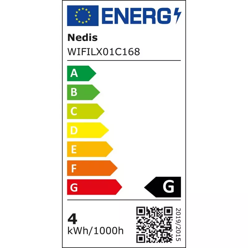 Nedis SmartLife WIFILX01C168 fio de luzes de Natal LED, 168 LED, RGB, Wi-Fi, 20 m