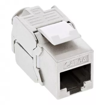 Módulo keystone RJ45 InLine Snap-In Cat.6a, design fino
