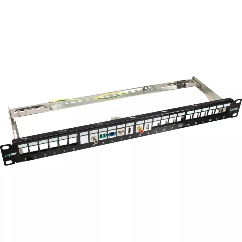 Módulo keystone RJ45 InLine Snap-In Cat.6a, design fino
