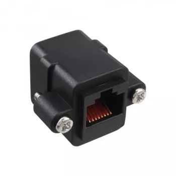 Cabo de rede Cat.5e fêmea UTP 2x RJ45 fêmea para instalação InLine