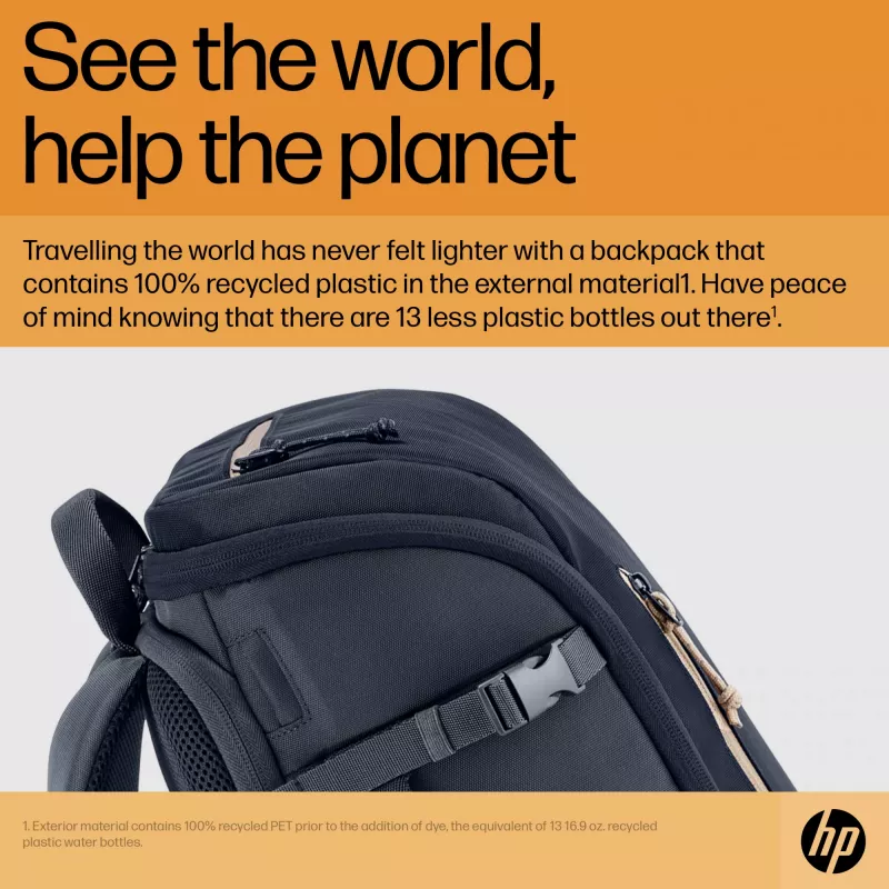 Mochila para portátil HP Travel 25 litros 15.6 azul tamanho máximo de ecrã 39,6 cm peso 860 g