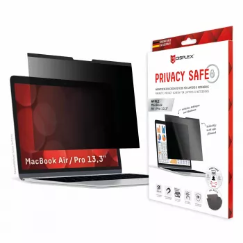 Filtro de privacidade magnético de 2 vias Displex PRIVACY SAFE para MacBook Air/ MacBook Pro 13,3''
