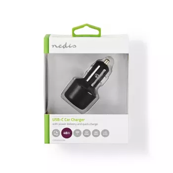Carregador para dispositivos móveis Nedis CCPD30W100BK Smartphone preto Carregamento rápido