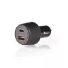 Carregador para dispositivos móveis Nedis CCPD30W100BK Smartphone preto Carregamento rápido