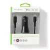 Nedis CCPDL20W111BK carregador de automóvel 20W, 1x USB-C, cabo Lightning de 8 pinos, preto