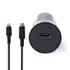 Nedis CCPDL20W111BK carregador de automóvel 20W, 1x USB-C, cabo Lightning de 8 pinos, preto