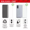 Película protetora de ecrã Displex + capa para Samsung Galaxy S22/S23, moldura de montagem Eco, resistente a riscos