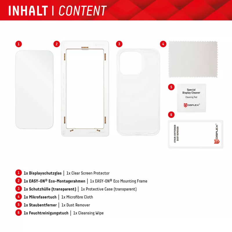 Película protetora de ecrã Displex + capa para Samsung Galaxy S22/S23, moldura de montagem Eco, resistente a riscos
