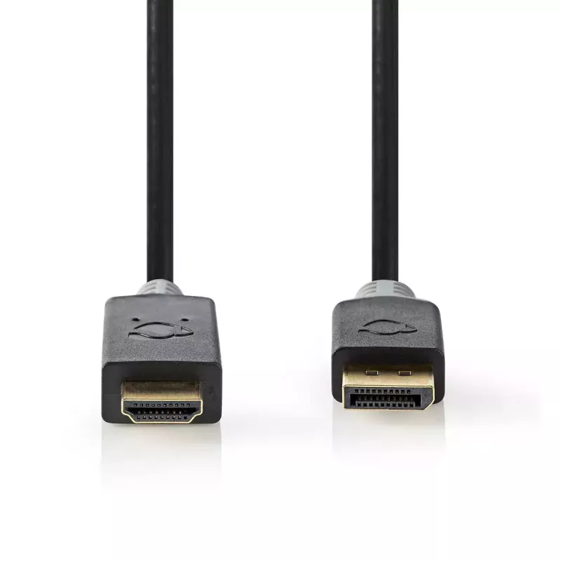 Adaptador de cabo de vídeo Nedis CCBW37100AT10 1m DisplayPort para HDMI preto