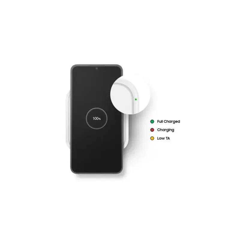 Samsung EP-P2400 Smartphone branco USB Carregamento sem fios Carregamento rápido Interior