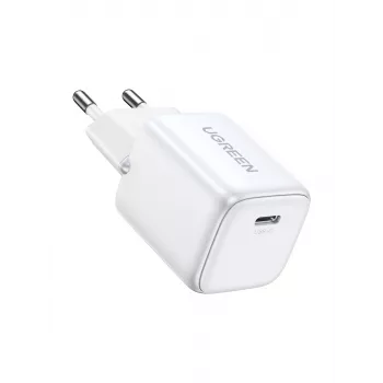 Carregador de interior Ugreen 15324 Universal branco AC 1 porta USB Type-C