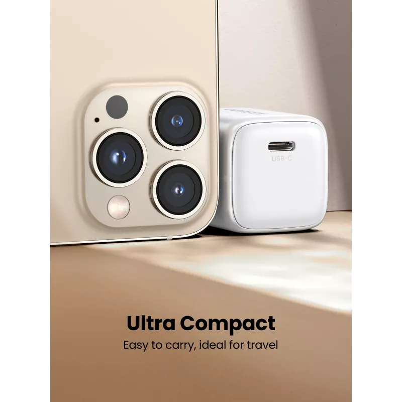Carregador de interior Ugreen 15324 Universal branco AC 1 porta USB Type-C