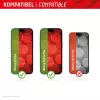 Displex Full Cover Screen Protector (10H) para Apple iPhone 15 Plus/15 Pro Max, moldura de montagem Eco, cobertura total