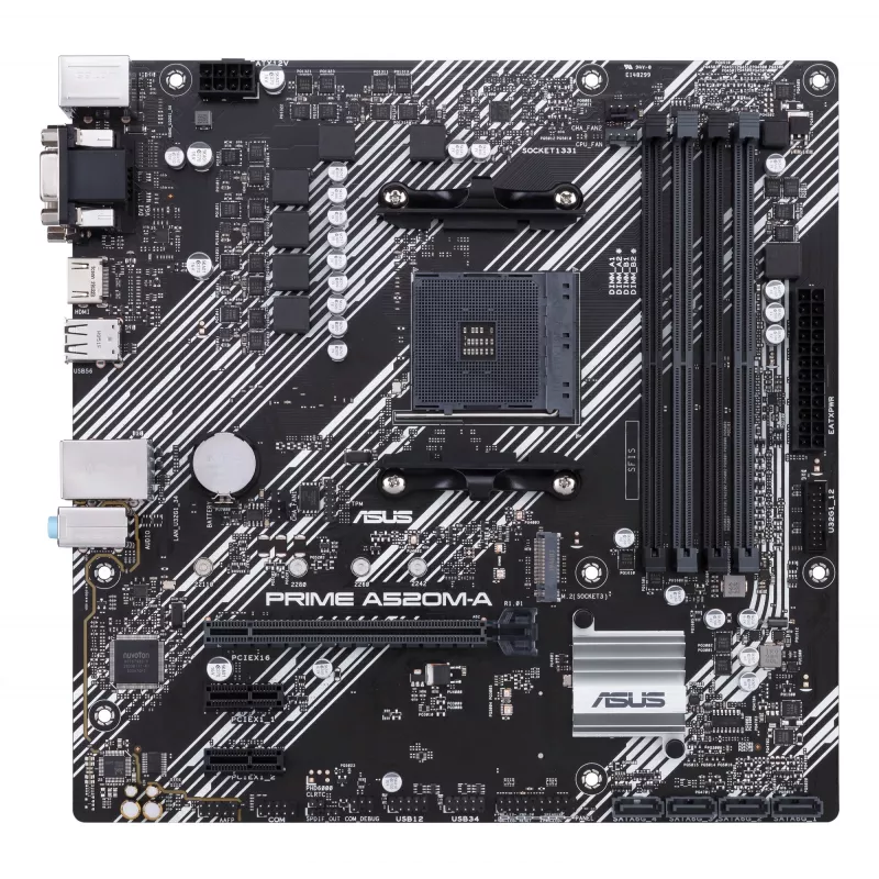 Placa-mãe ASUS PRIME A520M-A II/CSM AMD A520 Socket AM4 micro ATX