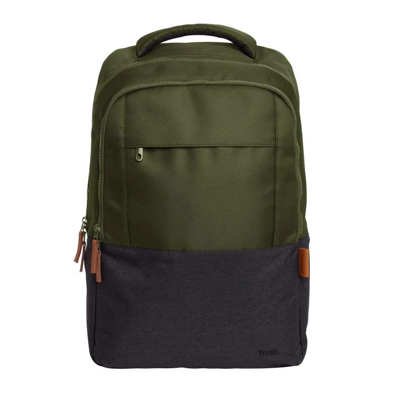 Mochila Trust Lisboa 40,6 cm 16 polegadas verde 3 compartimentos