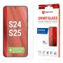 Displex Smart Glass (9H) para Samsung Galaxy S24/S25, autocolante de montagem, inquebrável