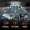 Hub USB j5create JCD395 4K60 Elite Pro com fios USB4 com kit MagSafe