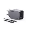 Carregador para dispositivos móveis Ugreen 25871 universal cinzento carregamento rápido AC interior