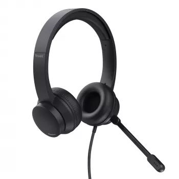 Headset Trust Ayda com fios Head-band chamadas/música preto
