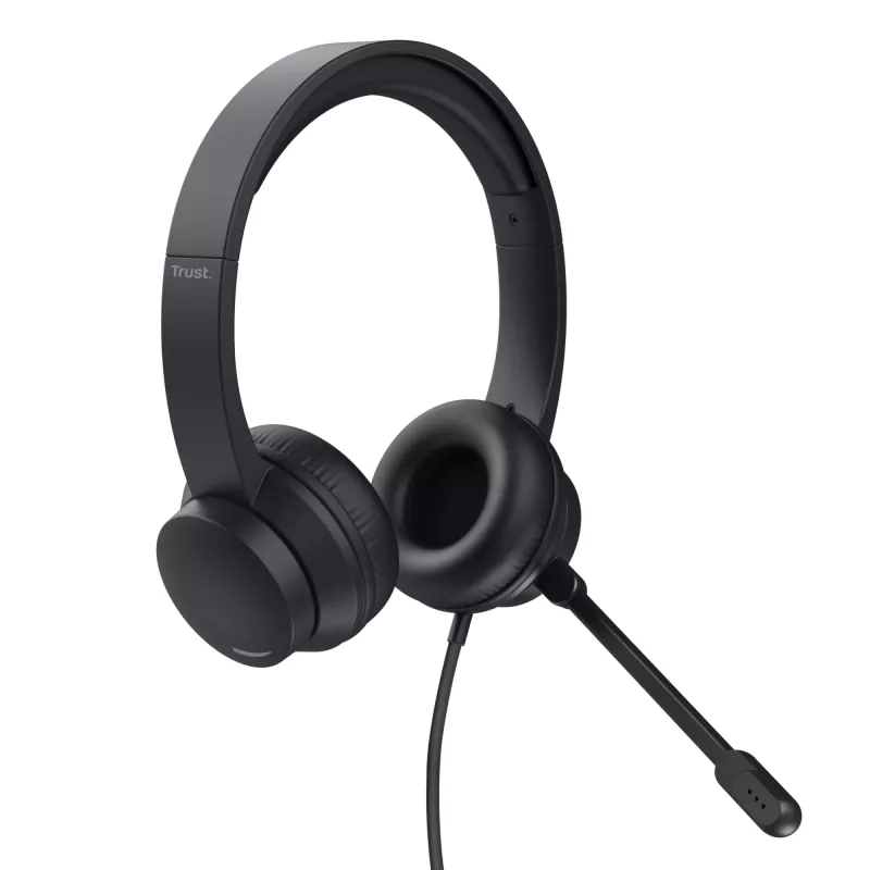Headset Trust Ayda com fios Head-band chamadas/música preto