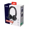 Headset Trust Ayda com fios Head-band chamadas/música preto