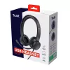 Headset Trust Ayda com fios Head-band chamadas/música preto