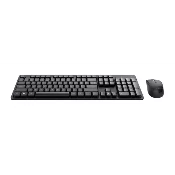 Teclado e rato Trust Ody II incluídos escritório RF sem fios QWERTZ alemão preto