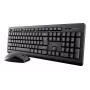 Teclado e rato Trust Primo incluídos Office RF sem fios QWERTZ alemão preto