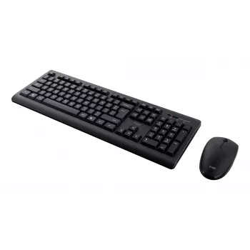 Teclado e rato Trust Primo incluídos Office RF sem fios QWERTZ alemão preto
