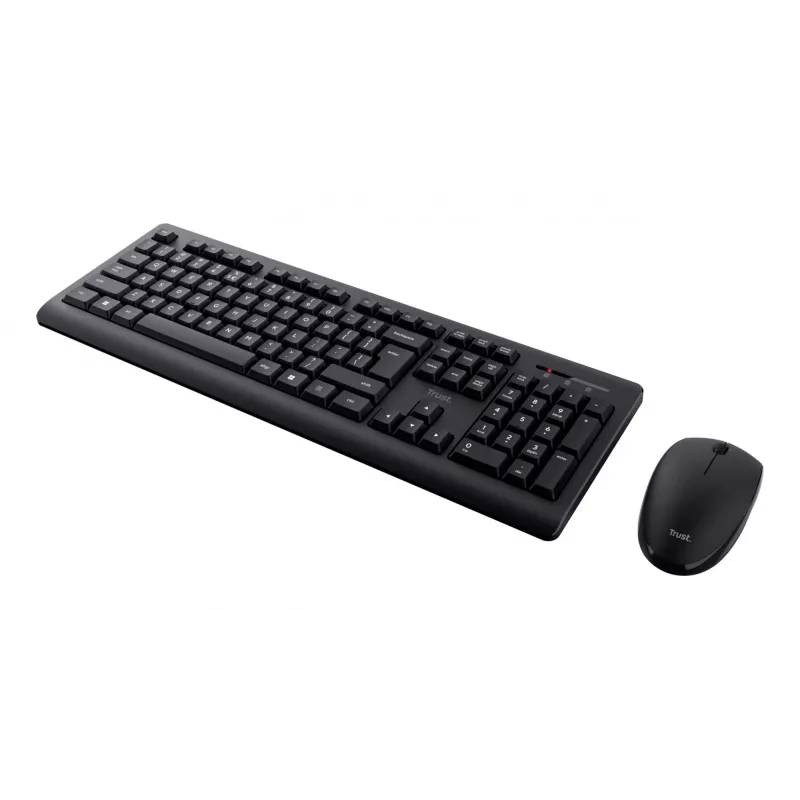 Teclado e rato Trust Primo incluídos Office RF sem fios QWERTZ alemão preto