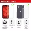 Película protetora de ecrã + capa Displex para Apple iPhone 16 Pro Max, moldura de montagem Eco, resistente a riscos