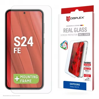 Displex Real Glass + capa, conjunto para Samsung Galaxy S24 FE, 02052