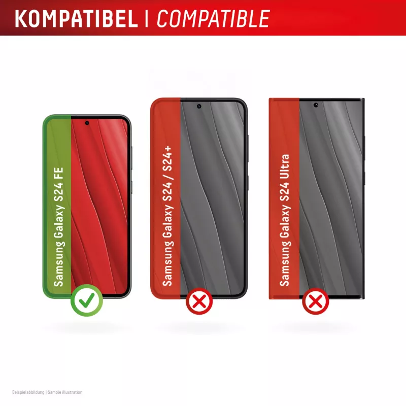 Displex Real Glass + capa, conjunto para Samsung Galaxy S24 FE, 02052