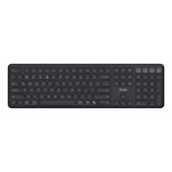 Teclado Trust Vaiya Home/Office RF Wireless + Bluetooth QWERTZ Alemão Preto