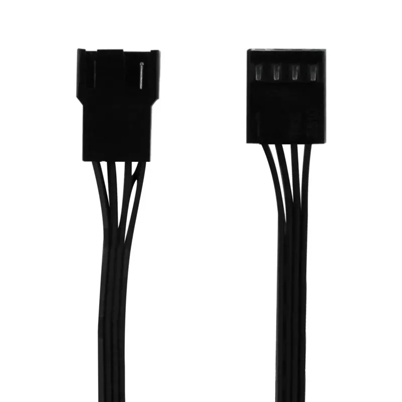 Cabo de partilha PWM Arctic PST Cabo Rev. 2 para 4 ventoinhas PWM, conectores PWM de 4 pinos, Preto