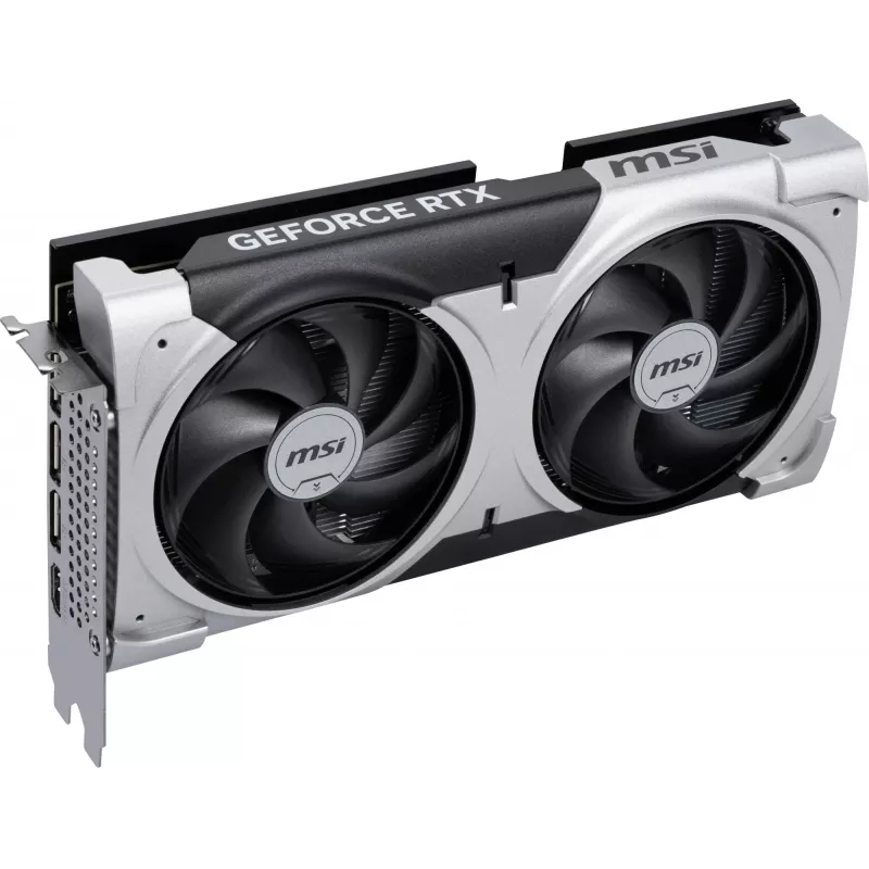 Placa gráfica MSI GeForce RTX 5060 Ti 16 GB GDDR7, PCIe 5.0, 128-Bit, 2602 MHz Boost, 180 W, 2 ventoinhas