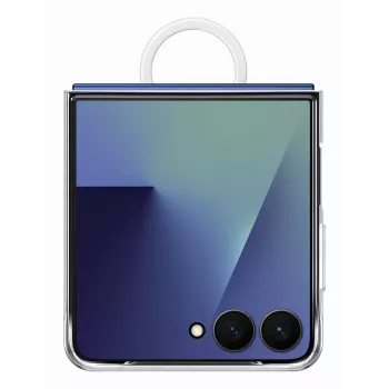 Capa de proteção para Samsung Galaxy Z Flip7 da Samsung — transparente, modelo EF-QF766CTEGWW