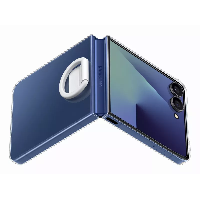 Capa de proteção para Samsung Galaxy Z Flip7 da Samsung — transparente, modelo EF-QF766CTEGWW