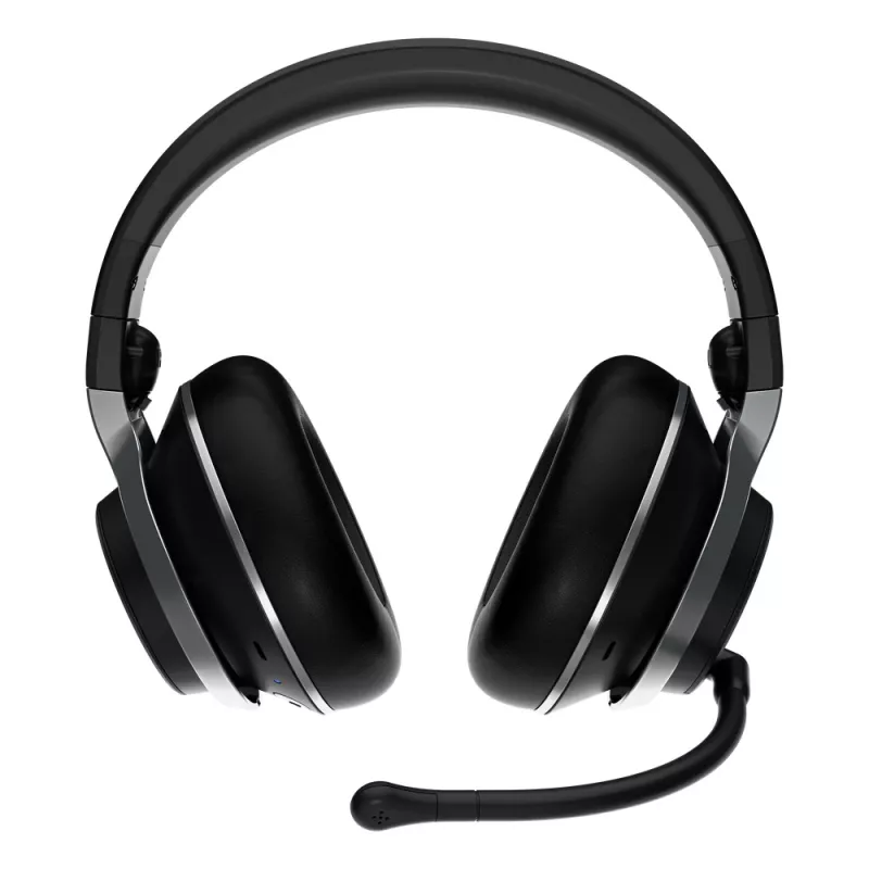 Headset gaming sem fios Turtle Beach Stealth Pro Multiplatform com cancelamento ativo de ruído Bluetooth para PS5, PS4, PC