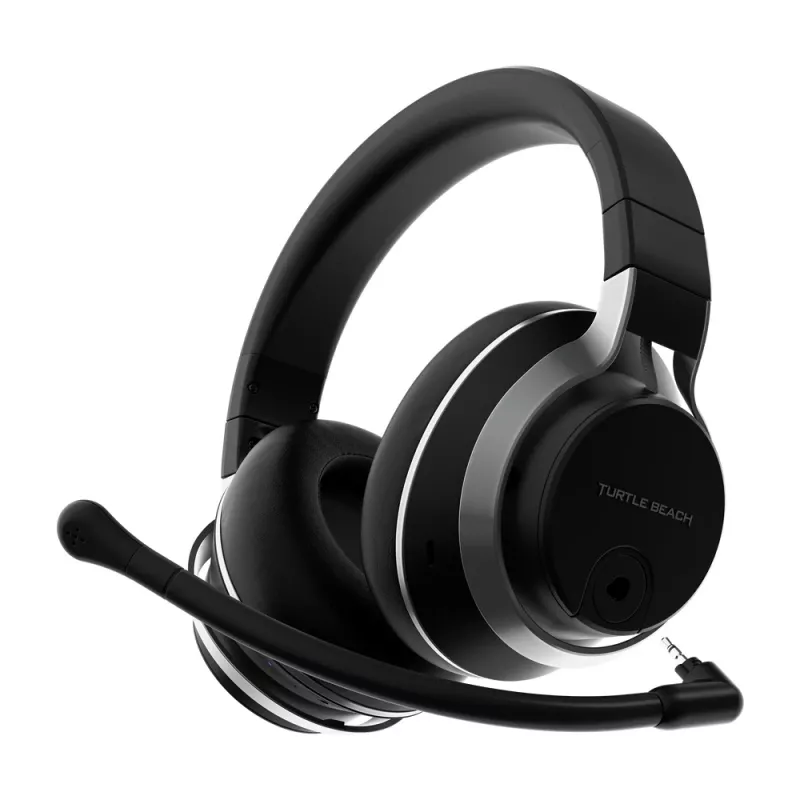 Headset gaming sem fios Turtle Beach Stealth Pro Multiplatform com cancelamento ativo de ruído Bluetooth para PS5, PS4, PC