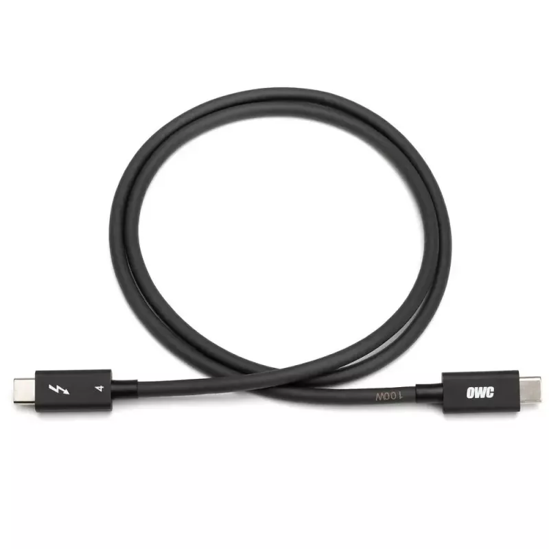 Cabo Thunderbolt OWC OWCCBLTB4C2.0M 2m 40 Gbit/s preto