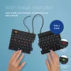 Teclado ergonómico R-Go Tools R-Go Split Break v2 com software break, teclado ergonómico split, QWERTZ (DE), com fios, preto