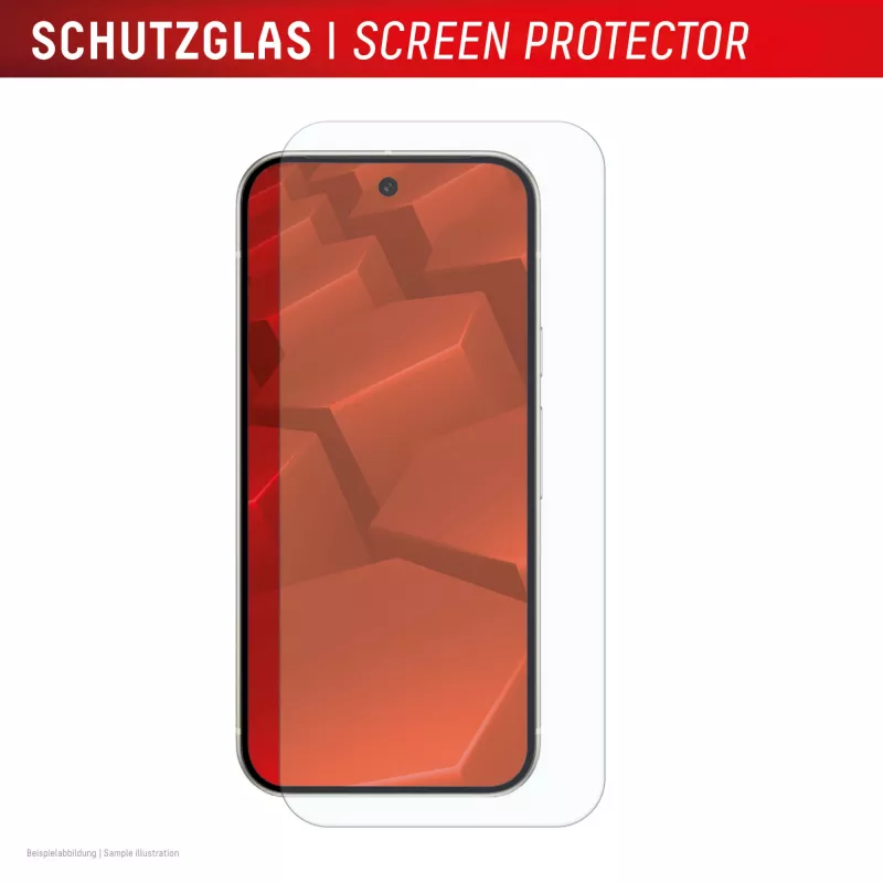 Película protetora de ecrã Displex (10H) para Google Pixel 9a, moldura de montagem Eco, resistente a riscos