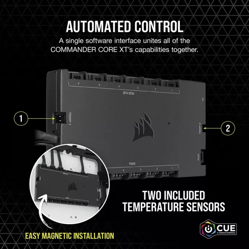 Controlador de ventoinhas Corsair iCUE Commander Core XT