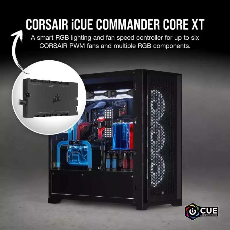 Controlador de ventoinhas Corsair iCUE Commander Core XT